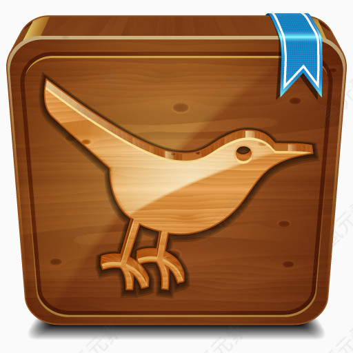 推特木Wooden-social-icons