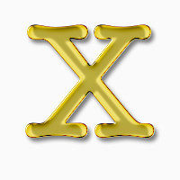黄金字母X