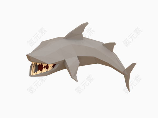 立体鲨鱼