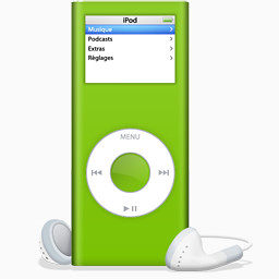 纳米iPod绿色肖像