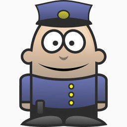 警察人物图标