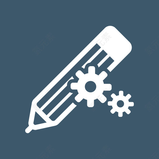 定制编辑齿轮笔记铅笔设置文本搜索引擎优化和数据
