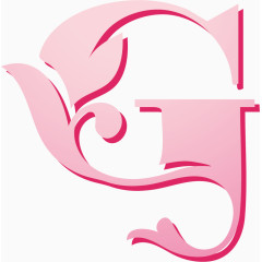 粉色创意字母G