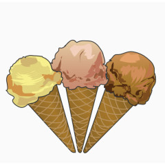 三个冰淇淋