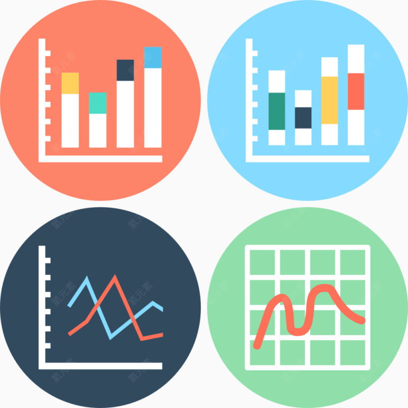 财务工作分析报告图标icon下载