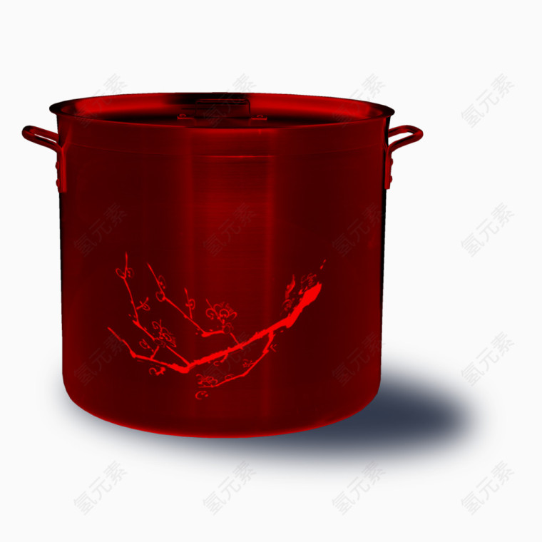 红色家用锅具