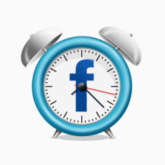 时钟脸谱网clock-social-icons