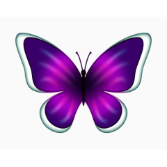 蝴蝶手绘紫色