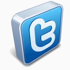 推特3d-Social-icons