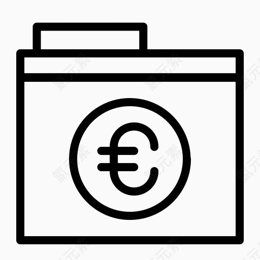 硬币货币欧元金融文件夹钱价格货币-欧元1卷