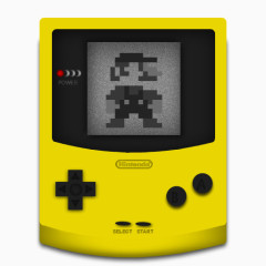 黄色的游戏Gameboy-icons