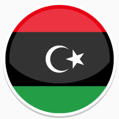 利比亚Flat-Round-World-Flag-icons