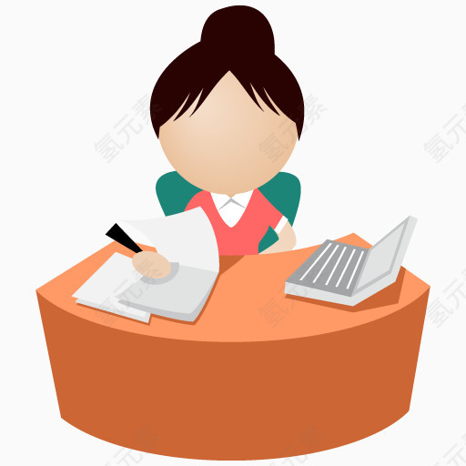 Office women pink Icon