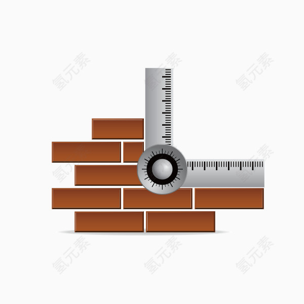 建筑工地 测量 墙体