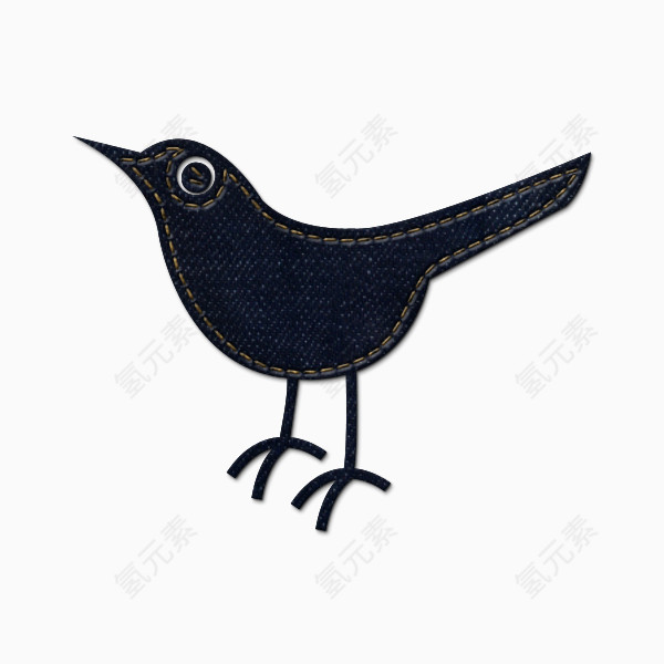 牛仔琼社会推特鸟动物社会网络锡蓝色牛仔裤社交媒体