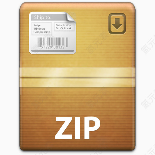 邮政编码7zip-unArchiver-filetypes-icons