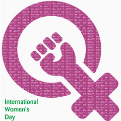矢量国际妇女节标志