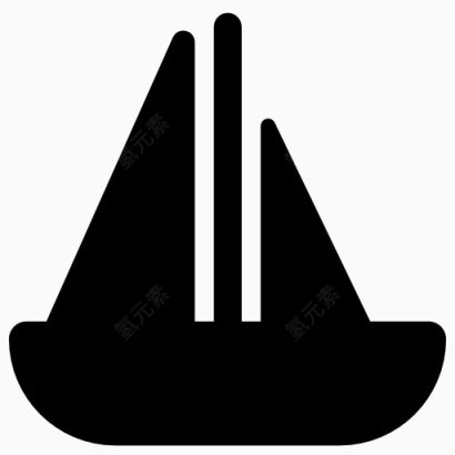 帆船标志图标下载