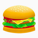 汉堡快食品食品汉堡垃圾食品食物图标