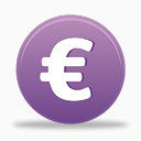 欧元货币标志coquette-icons-set