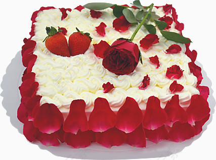 创意新奇的玫瑰花瓣蛋糕