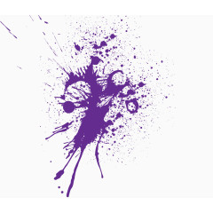 泼洒的紫色墨迹