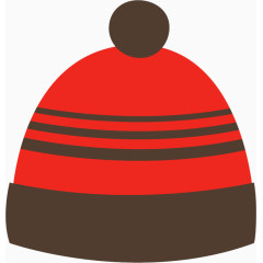 红色保暖帽子