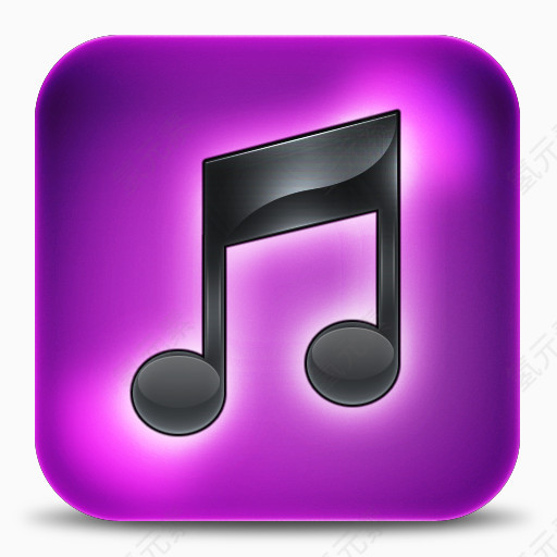 紫色的iTunes-10-replacement-icons