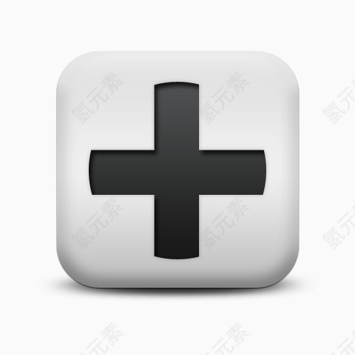 不光滑的白色的广场图标字母数字+标志简单的Alphanumeric-icons