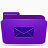 文件夹紫罗兰邮件信封消息电子邮件信风味扩展