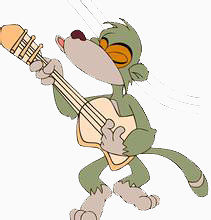 弹吉他的猴子