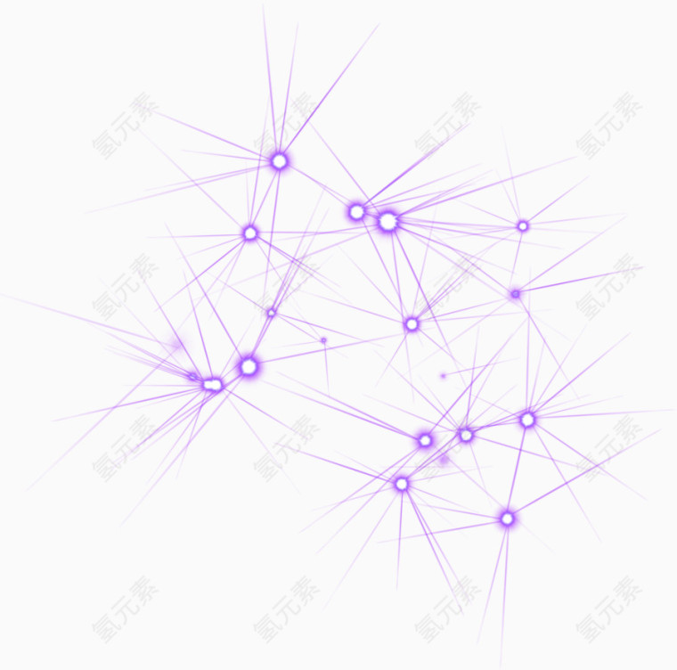 紫色简约光芒漂浮