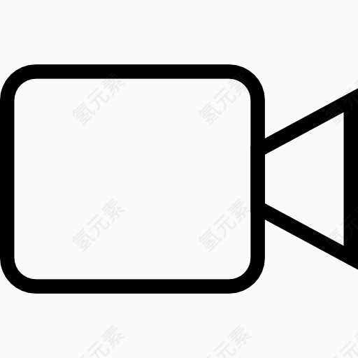 视频相机ios7-Line-icons