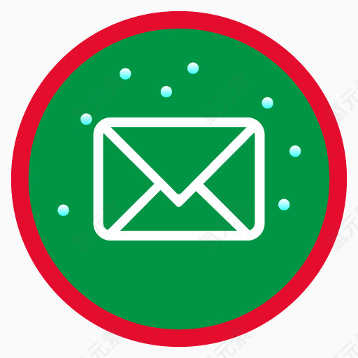 电子邮件christmas-social-networking-icons