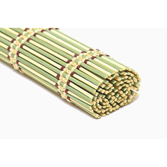 绿色竹垫子