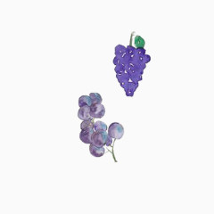 小清新简约手绘紫色葡萄