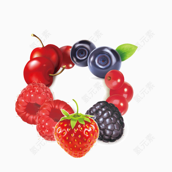 水果 草莓 葡萄