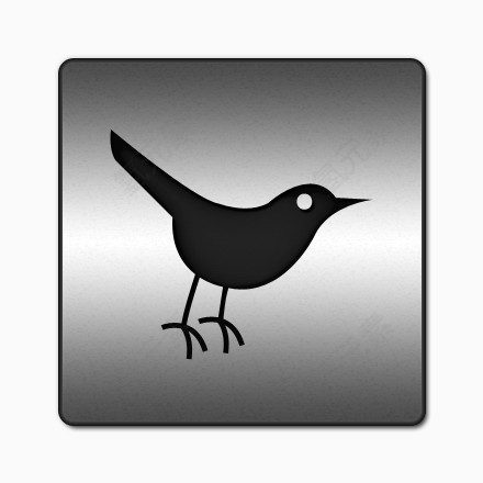 推特鸟动物社会网络社会锡钢铁社会媒体上的黑色镶嵌