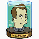 威廉Shatner头飞出个未来5卷头罐