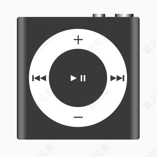 苹果灰色iPod音乐纳米洗牌iPod shuffle