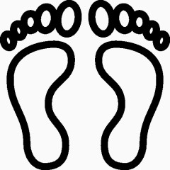 Travel Human Footprints Icon