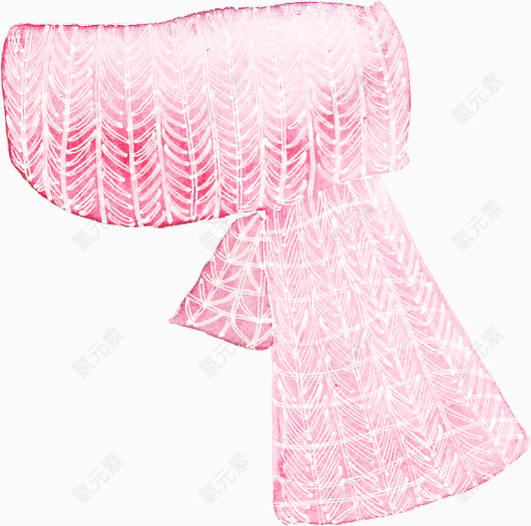 水彩围巾