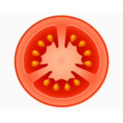 矢量美食西红柿