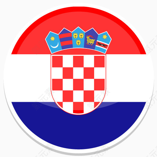 克罗地亚2014 -世界-杯标志-平-图标