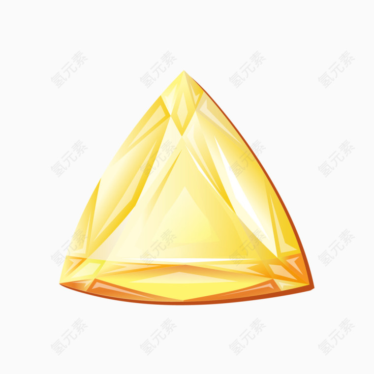 金色三角形裸钻