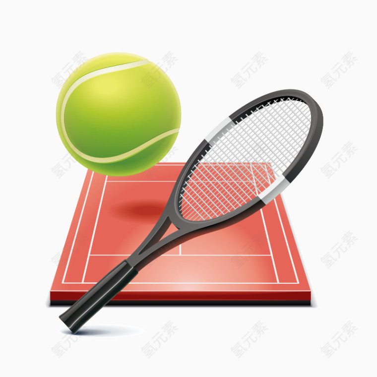 体育用品网球图标素材