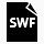 文件格式SWF简单的黑色iphonemini图标