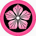 粉红色的抚子图标