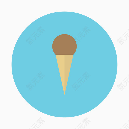 巧克力锥奶油甜点冰冰淇淋