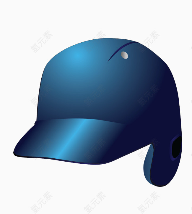 蓝色半球帽